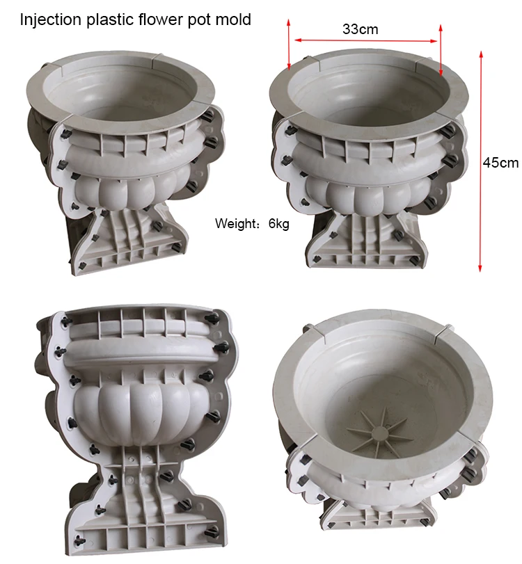 Factory Making Concrete Flower Pot Plastic Molds For Sale Buy Flower