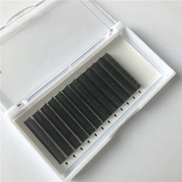 

New Design Super Soft Split Tips Eyelash Extension Flat Lash, Natural black