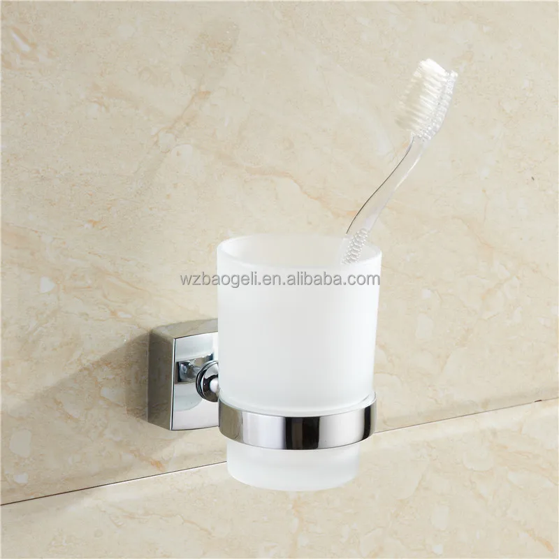 
hot sale New design Modern Zinc alloy Chrome finishing Wall mounted Bathroom sanitary items Single tumbler cup 