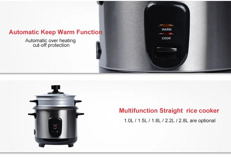 2.8l Straight Electric Rice Cooker With 2 Aluminium Pan Buy Aluminium