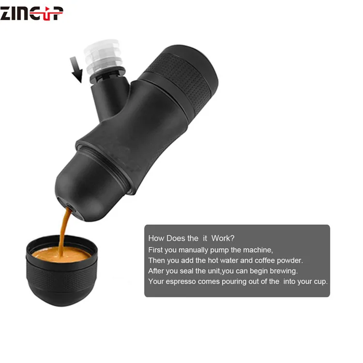 Factory Supply Hot Sale Portable Compact Manual Espresso Coffee Maker