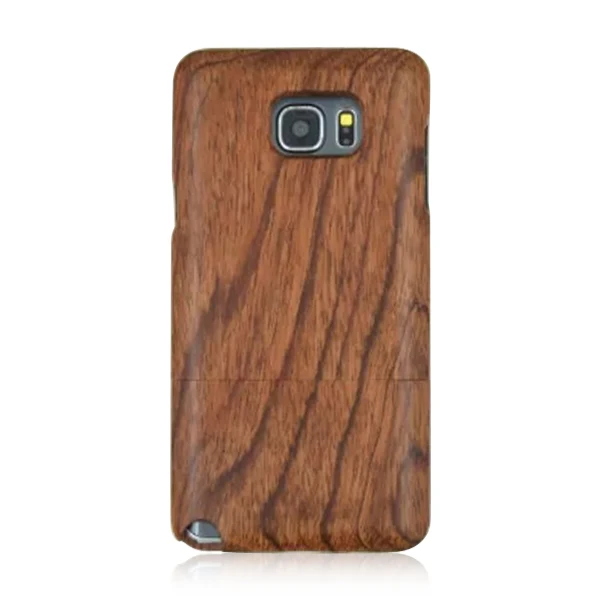 

Rosewood combo wood case,custom logo two parts wooden phone hull for Samsung galaxy note 5