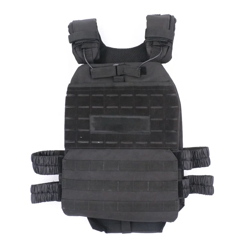 

PILOT SPORTS New design function training adjustable military weighted vest, Black