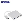 Wistar type c male to USB 3.0 female + type c female + hdmi female cable and adaptor support 1080P