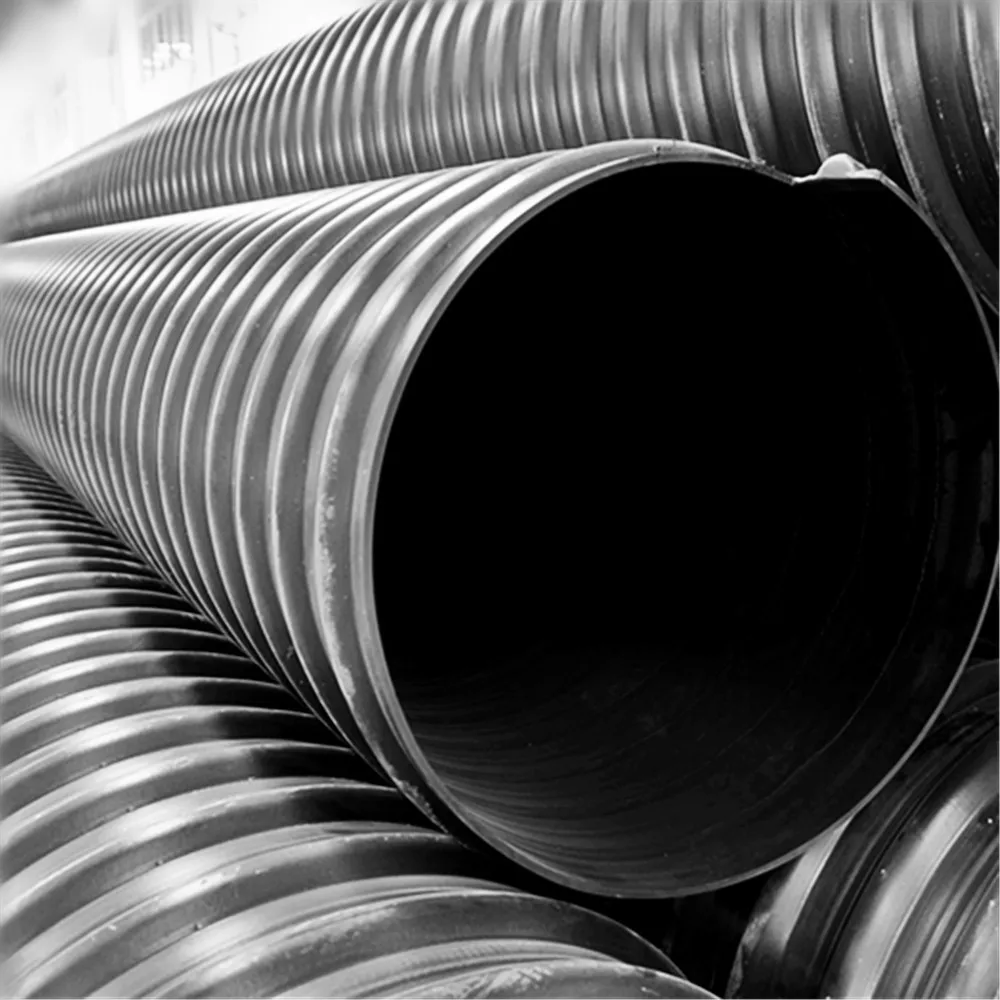 800mm Hdpe Reinforced Spiral Corrugated Drainage Pipe With Steel Belt ...