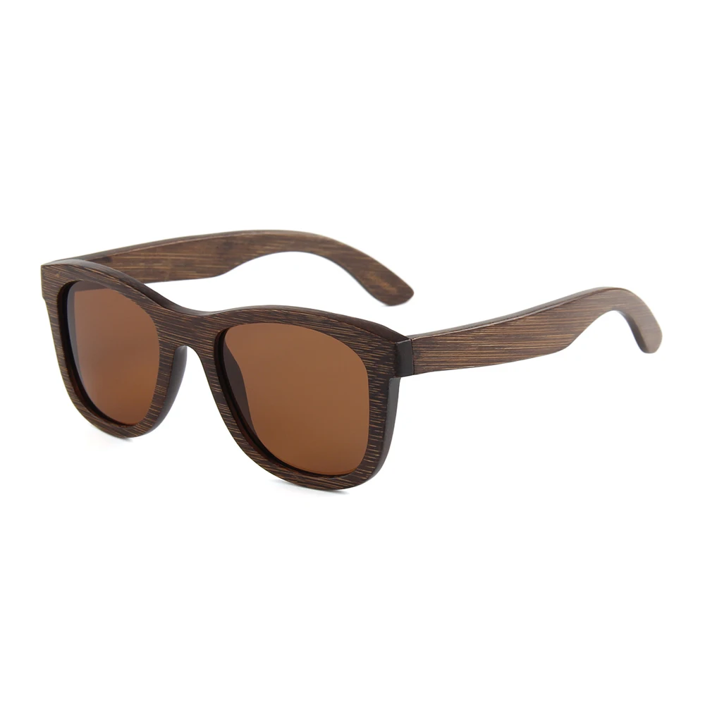 

2018 Europe Bamboo Gafas Brown Bamboo Sunglasses