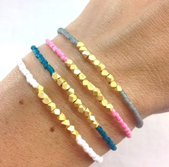 

BRH1305 Fashion Seed Bead Bracelet Small Nugget Beads Bracelet