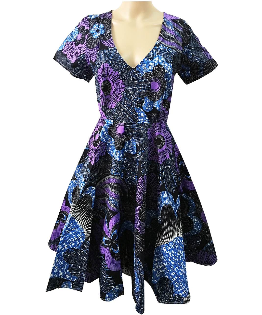 Traditional African Ankara Fabrics Dresses Kitenge Designs Knee