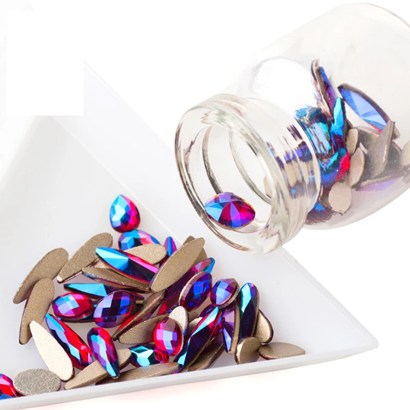 

XICHUAN Wholesale New Style Fancy Nail Art Stones Shinning Beautiful Flat Design Nail Art Nail Art Decoration Accessories