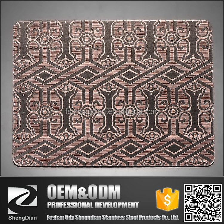Decorative SUS 201 316 Cold Rolled pvc copper coated stainless steel sheet304