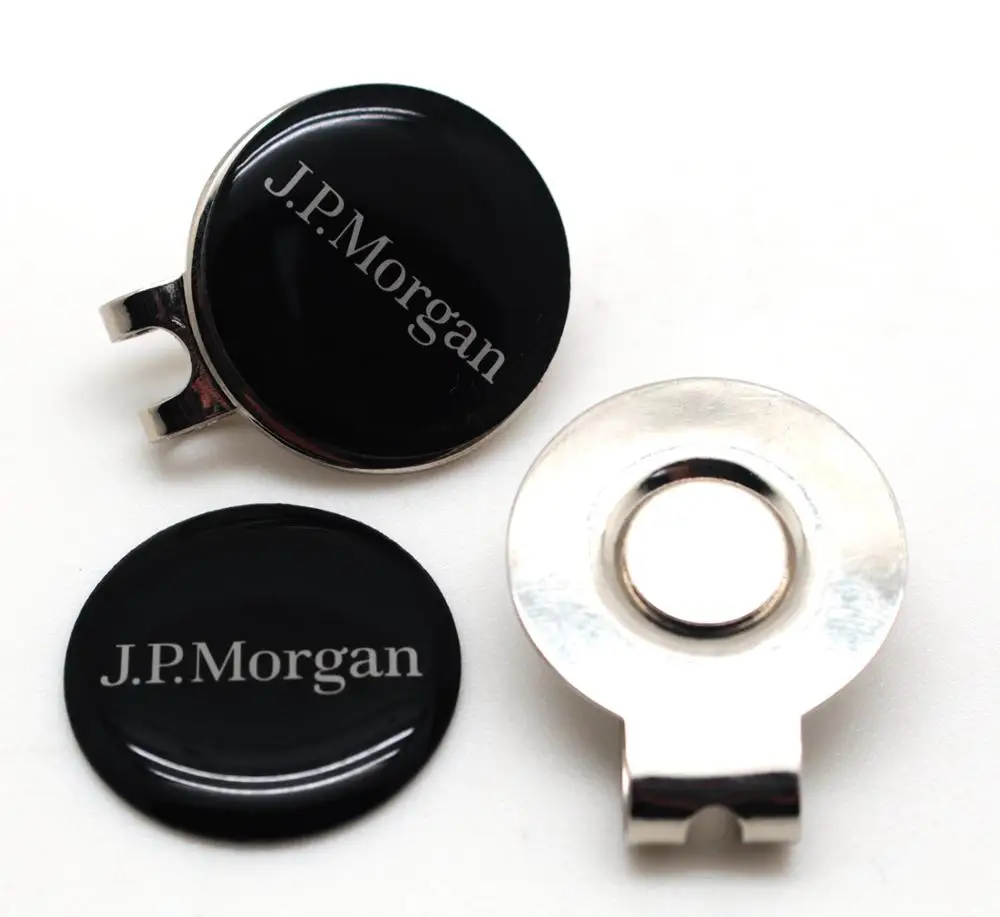 Custom cap clip magnetic golf hat clips with ball marker