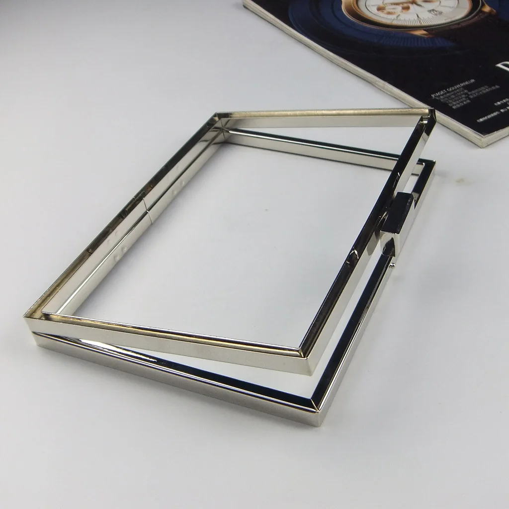 Direct Factory 17.5*11.5cm Nickel Box Clutch Metal Frame Bag Frame
