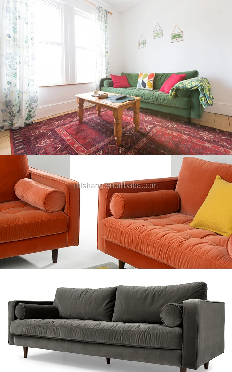 wholesale lounge arabic round cotton velvet sofa couch furniture