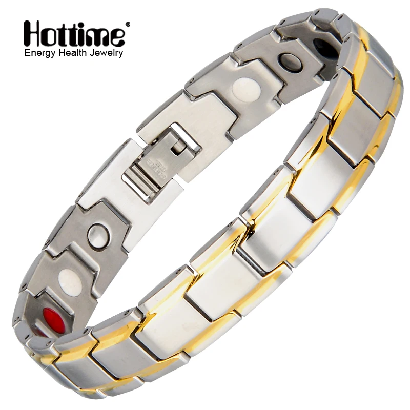

2022 Wholesale Factory Selling Magnetic Stainless Steel Healthy Bracelet, Ipg plating gold,rose gold,black,silver