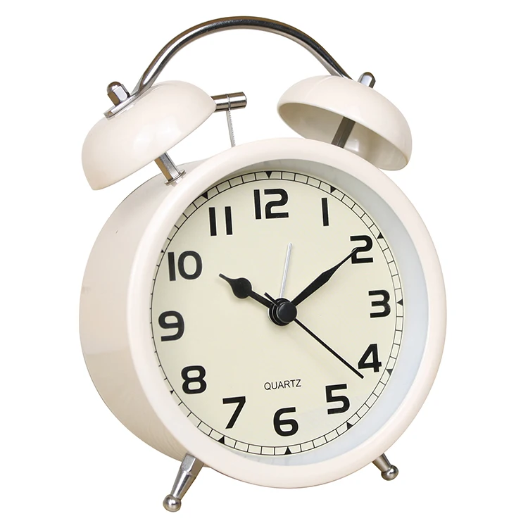 

Guangzhou Antique Metal Alarm Clocks Home Decorative Silent Hands Desk & Table Clock