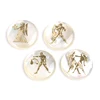 shell gems 12 zodiac sign round MOP 12 constellations mother of pearl