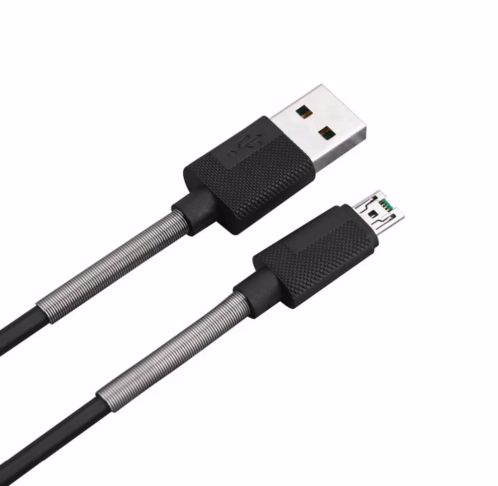 High speed charging new arrival usb cable for micro with PVC and spring protector 1m for mobile phone