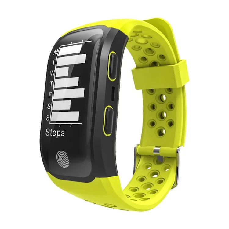

GPS smart bracelet watch S908 IP68 Waterproof Sports Wristband Heart Rate Monitor sport fitness tracker, Black red green