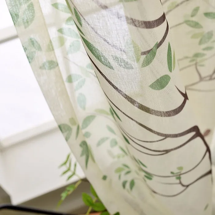 2017 Tree Design Pastoralism Curtains Fabrics For Kids