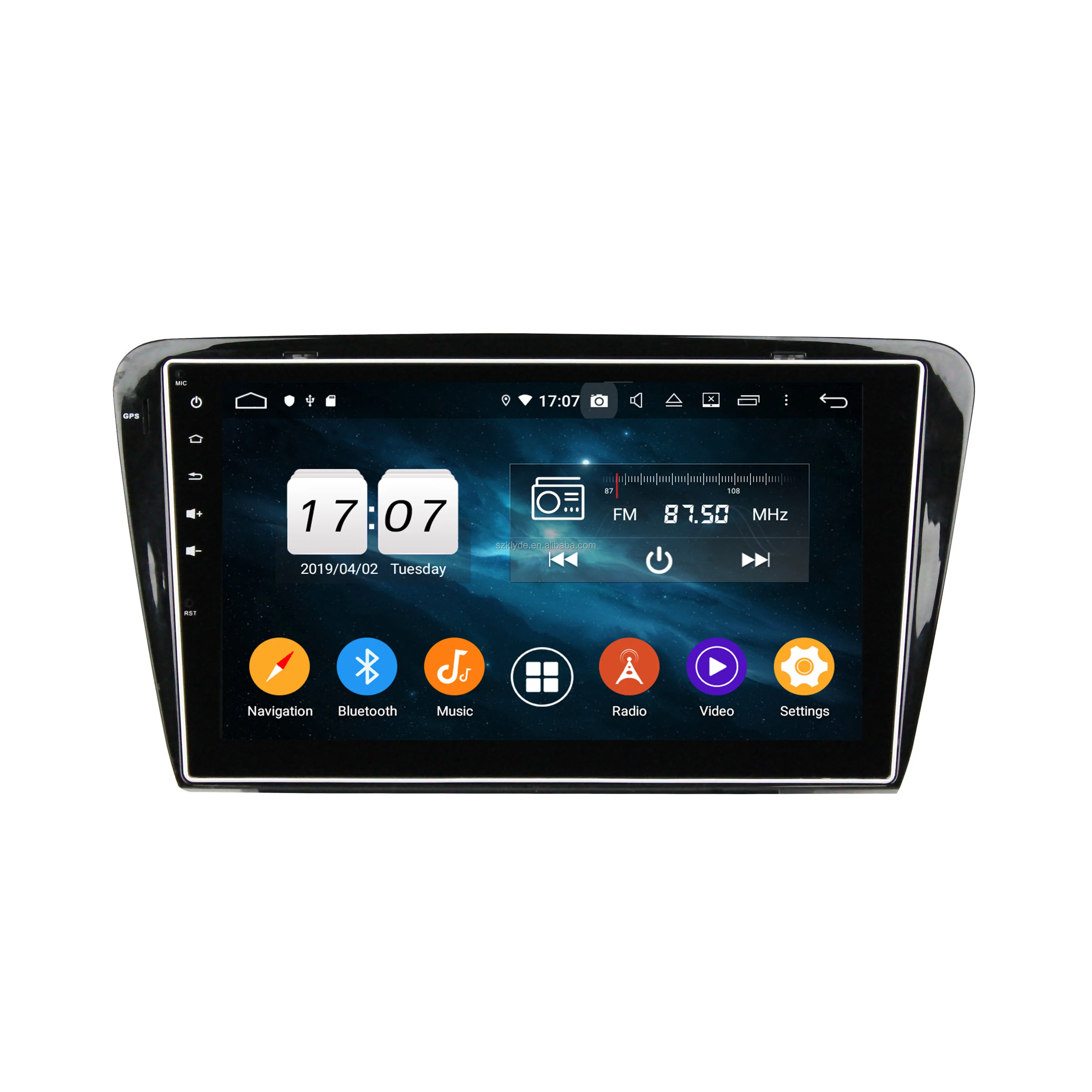 10 Inch Android Car Gps Navigation System With Ips Screen For Octavia