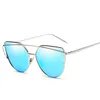 Hot sale metal frame fashion women cat eye sunglasses 2019