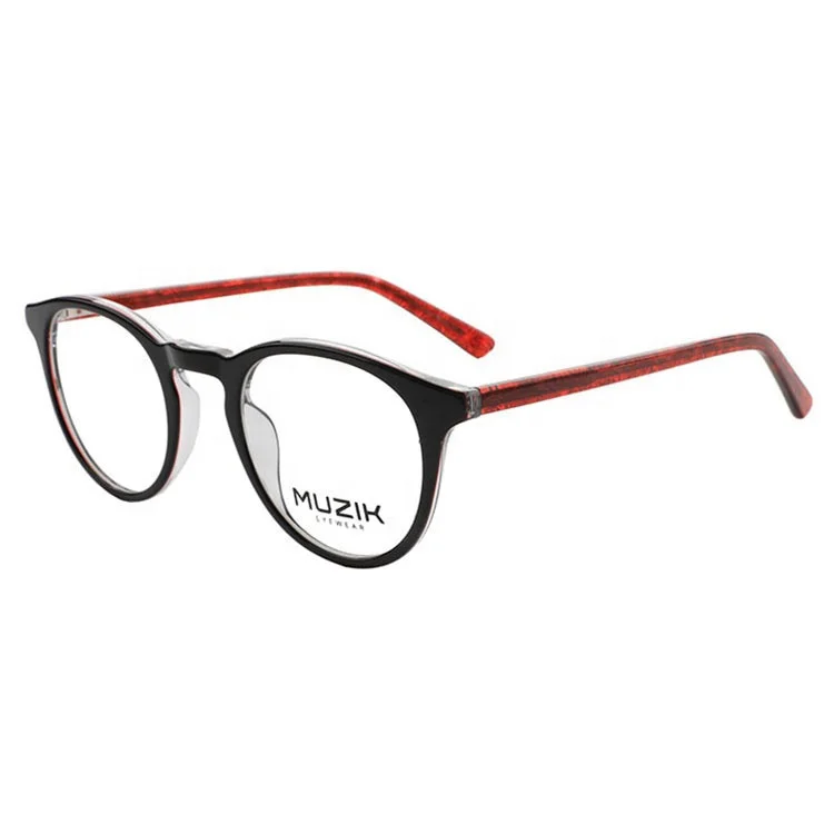 

LG037 Custom Round Fashion Computer Acetate Anti Blue Light Rays Eyeglasses Frame