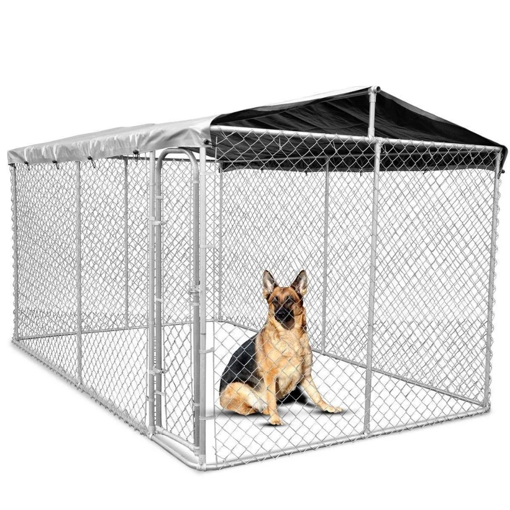 

Australia hot sale Good quality Galvanized dog kennel, Silvery