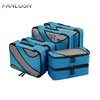 Customized Lightweight Durable 6 Pcs Nylon Organizer Bags Packing Cube With Mesh Window For Travel