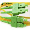 SC APC to SC APC singlemode duplex fiber patch cable
