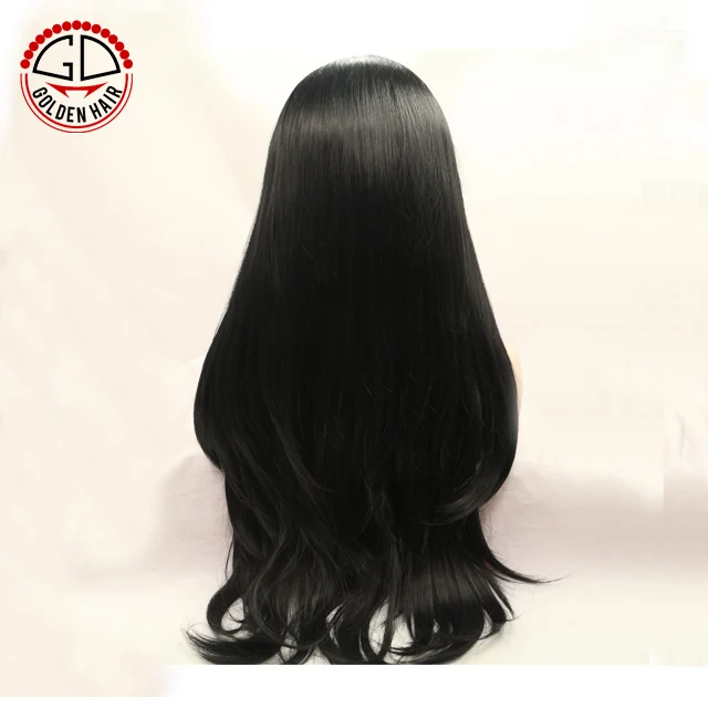 Cheap Synthetic Long Black Curly Hair Wig