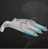 Gorgons 160mm 31g paddle T tail Fishing Hook Sand Eel Carp Sinking Fishing Soft Lead Lures Swim shad