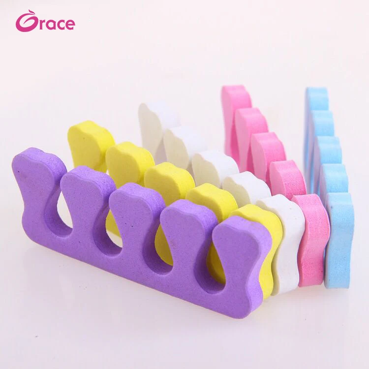 

Popular manicure tool sponge finger splitter, peach heart toe finger separators, Customized