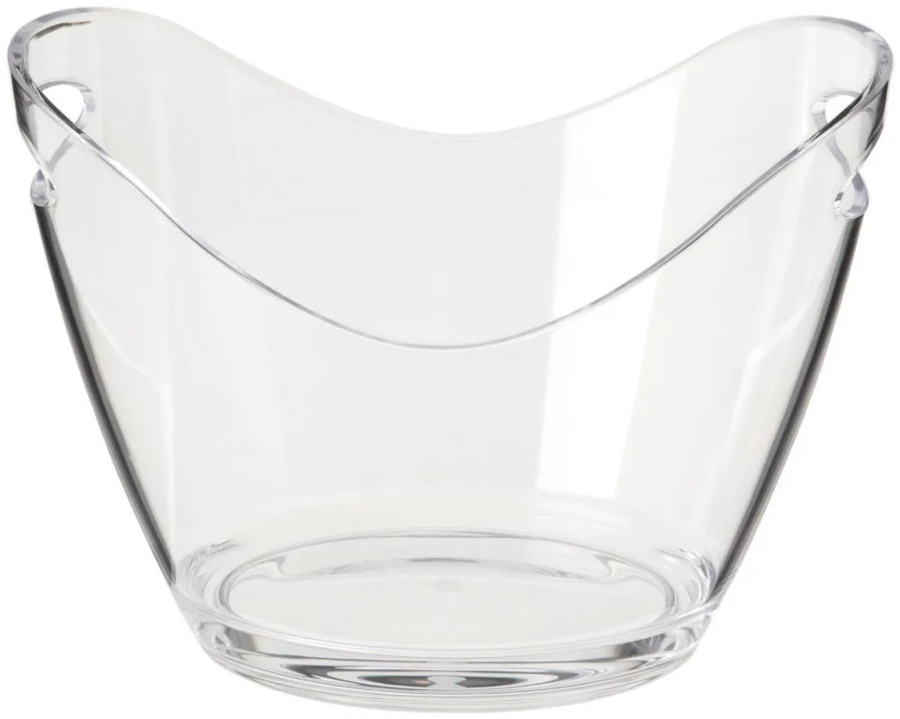 Hot Sale Clear Acrylic Ice Bucket Small Plastic Wine Cooler For Bar