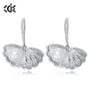 Micro Pave Vogue Jewelry Women Druzy Drop Earrings