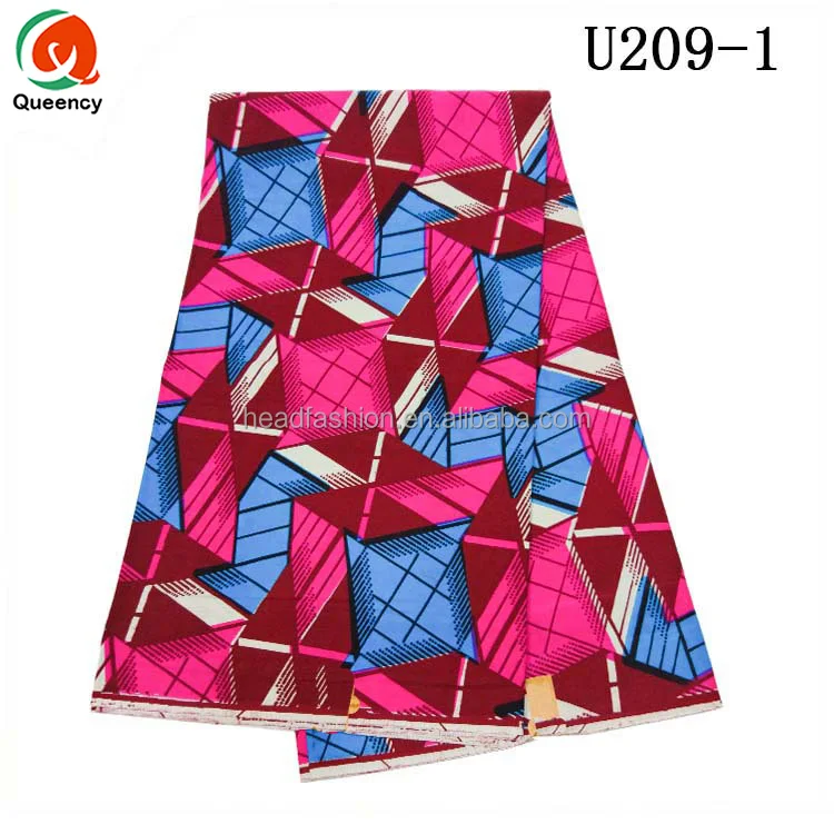 U209 Queency Ankara Style African Colorful Wax Prints Fabric