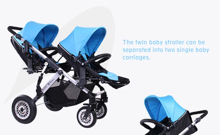 Twin Baby Stroller Of China Manufacture Double Strollers Baby Trolley ...