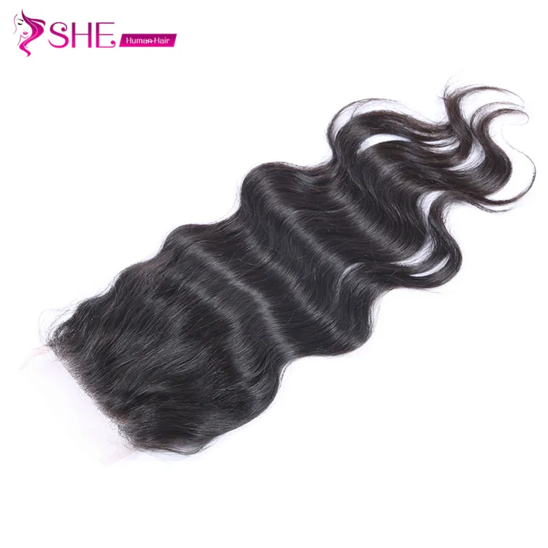 

5*5 and 4*4 lace closures 100% unprocessed Brazilian virgin remy human hair all textures available, Natural color