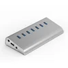 Blueendless Special Design Power Supply Aluminum 7 Ports USB 3.0 Hub BS-H701U3