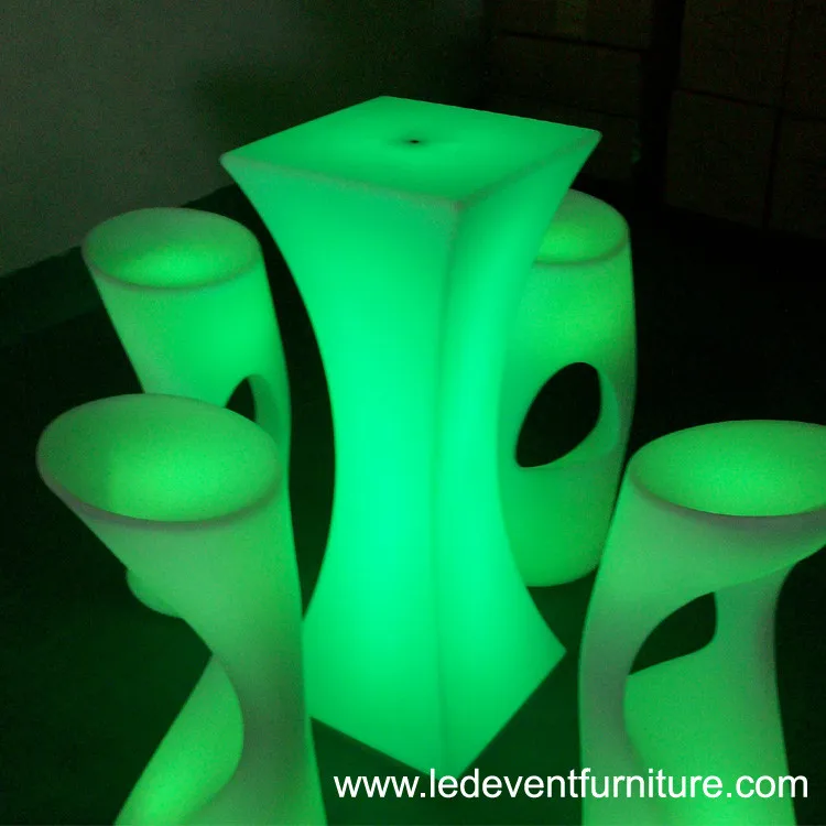 16 color change battery operated illuminated furniture led bar party event wedding catering tea coffee cocktail table