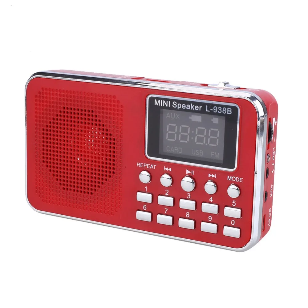 

Mini Portable Radio MP3 Music Speaker Player Pocket Digital FM Radio with TF Slot