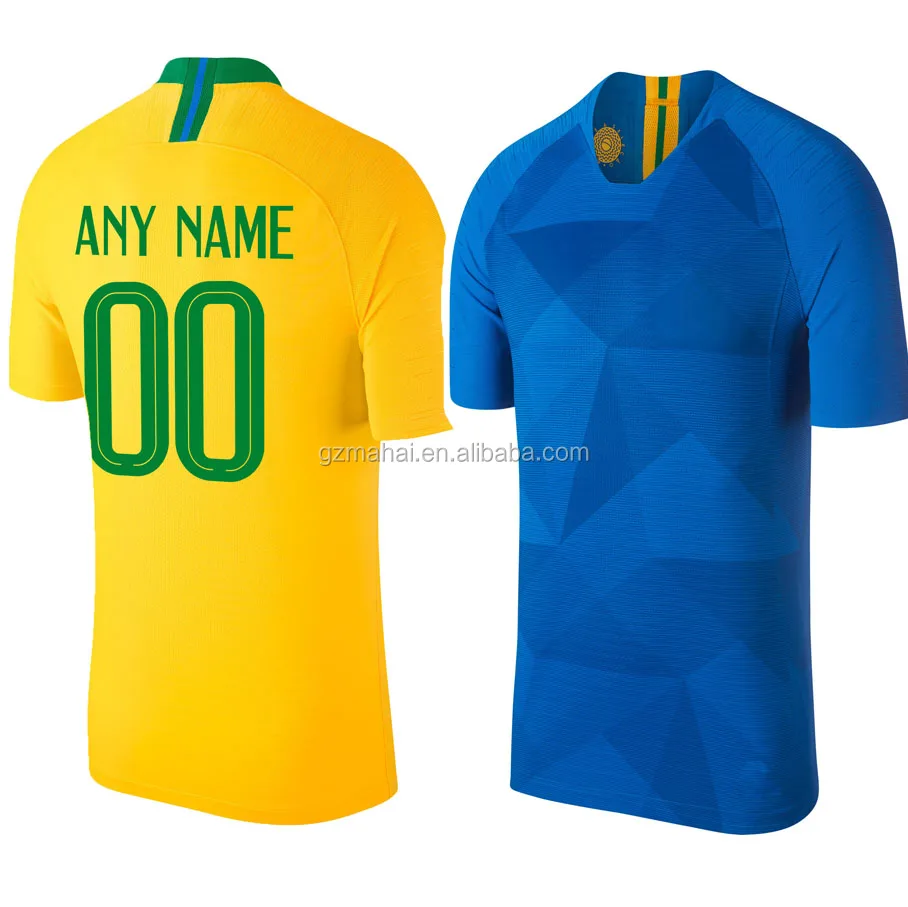 

Neymar jr soccer jersey Copa do mundo de 2018 camisa de futebol wholesale football shirt, Blue yellow