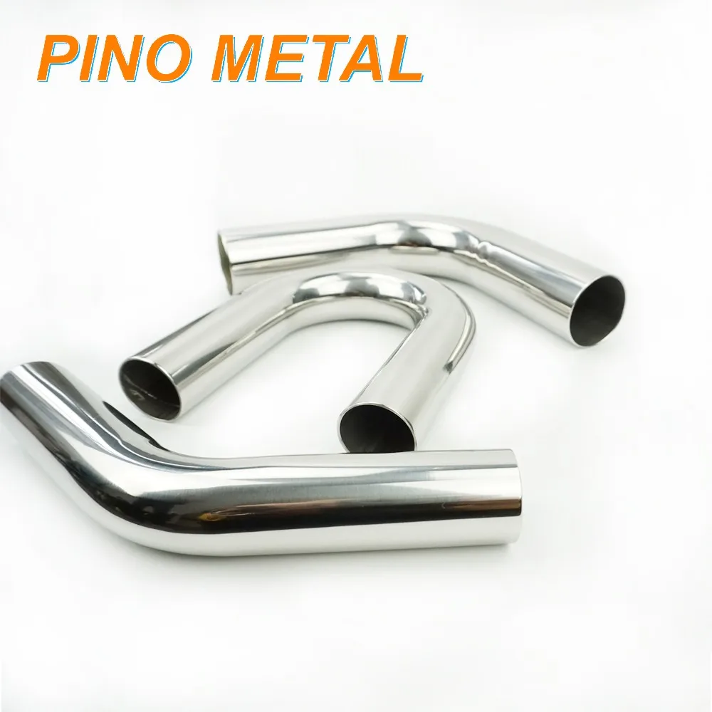 Chrome Exhaust Stack Curved Extension 5" Od Plain Bottom Buy Chrome