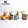 Small Planter Cheap Decorative Pot Painting Designs Little sheep Succulent Flowerpot Mini resin Flower Pots