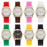 

Geneva silicone watches Korean version of candy color lady watches wholesale