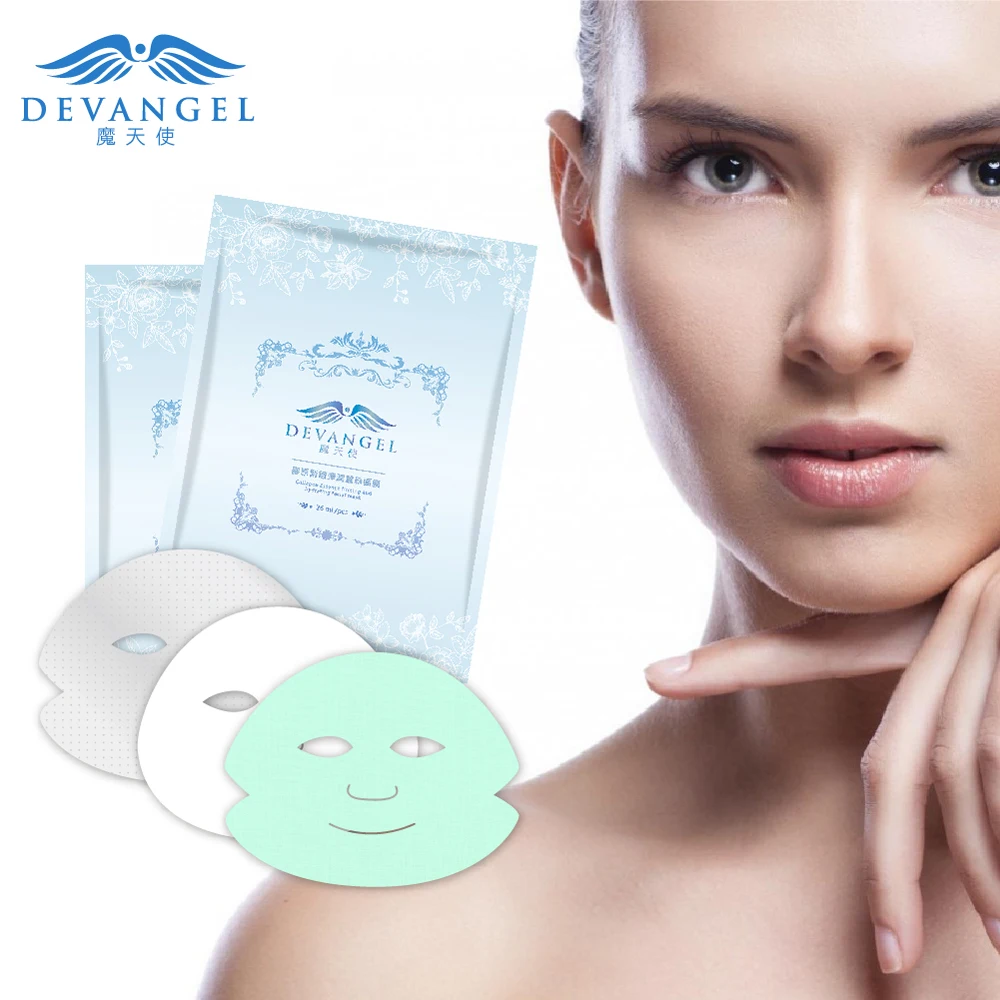 
Collagen Firming Moisturizing Whitening OEM Cosmetic Silk Facial Sheet Mask 