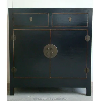 Chino Antiguo,Muebles De Madera Maciza Negro Oriente Del Gabinete - Buy