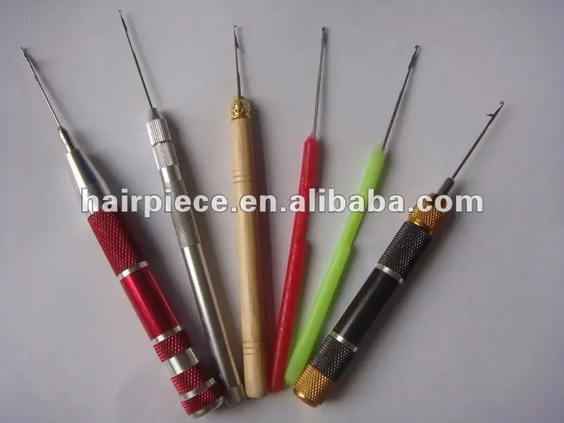 Ez Easy Weft Weave Hair Extensions Micro Bead Tools Pulling Needle