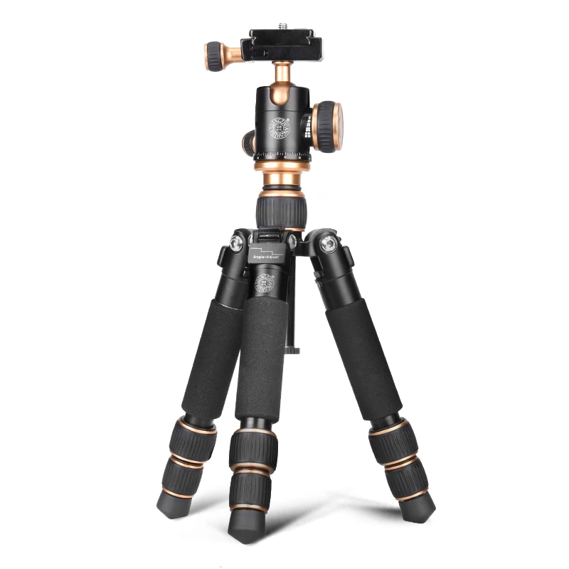 

Q148+Q166 mini tripod monopod selfie stick with remote control, Black/gold