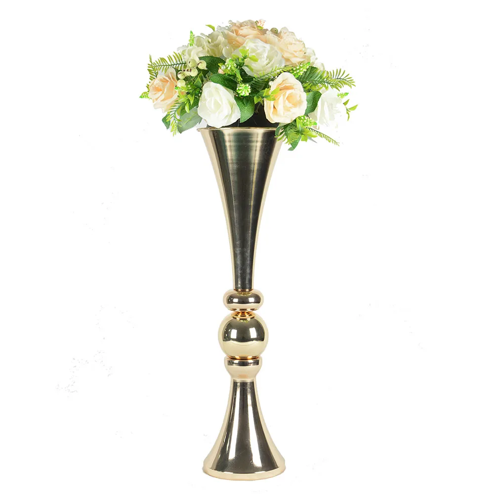 Flower Vase Big Flower Vase Wedding Decoration Gold Metal