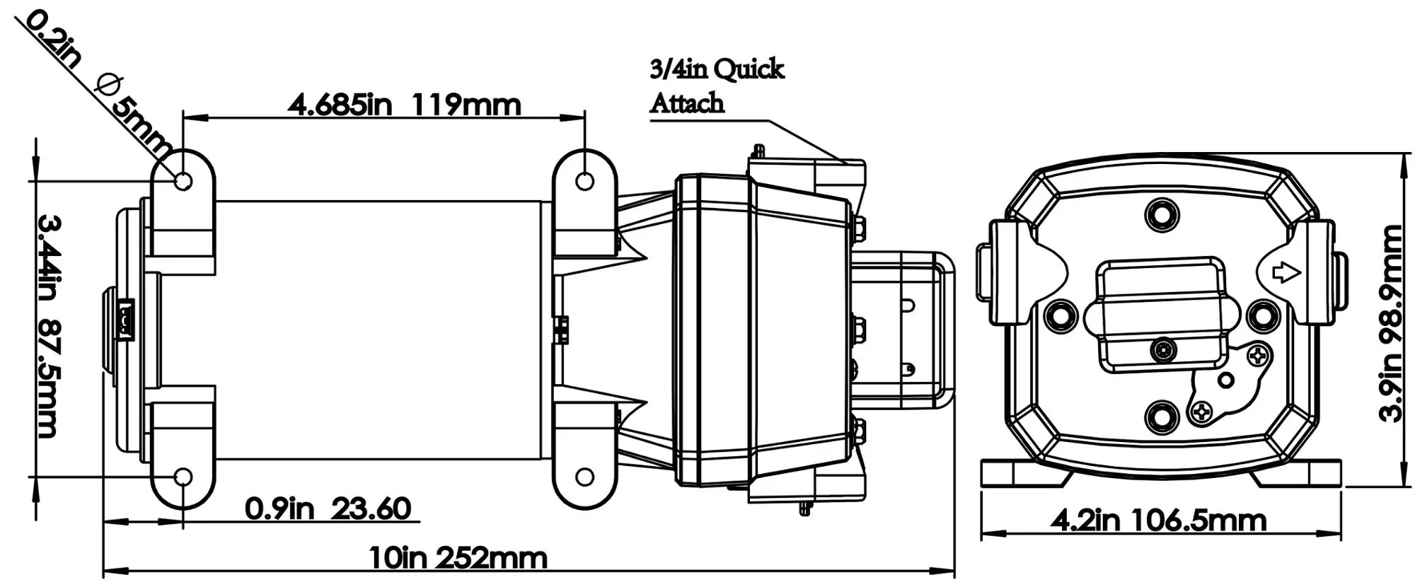 41 series 40PSI marine RV agricultural spray self priming chemical diaphragm pumps